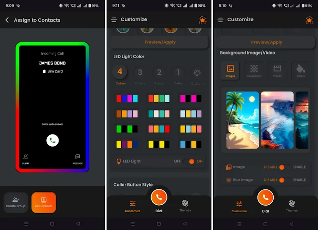 LED Caller Screen for Android