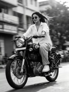 90’s Bullet 350 Bike Photo Editing Prompt 3