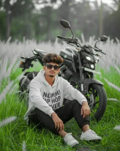 90’s Bullet 350 Bike Photo Editing Prompt 4