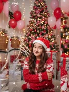 Girls Christmas Ai Photo Editing Prompts Gemini 6