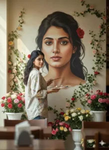 Viral Wall Painting AI Photo Editing Prompts 1