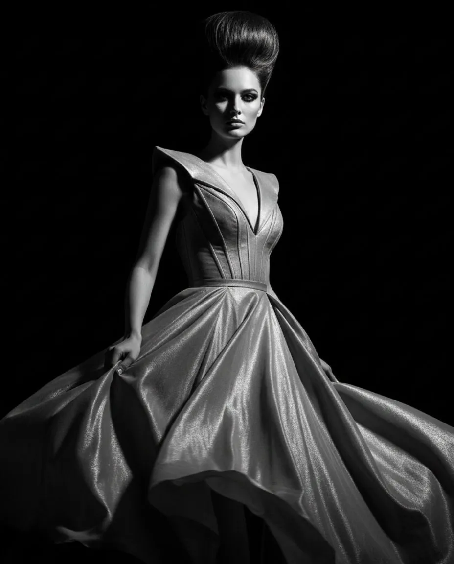 Black and White High Contrast AI Image Prompts for Google Gemini 9